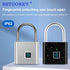 NEW Electronic Padlock Luggage Fingerprint Lock USB Rechargeable Smart Keyless Security Home Dormitory Door Lock Cabinet Locker
