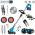 Electric Lawn Mower 21V Cordless Grass Trimmer Length Adjustable Cutter Household Garden Tools Compatible Makita 18V Battery