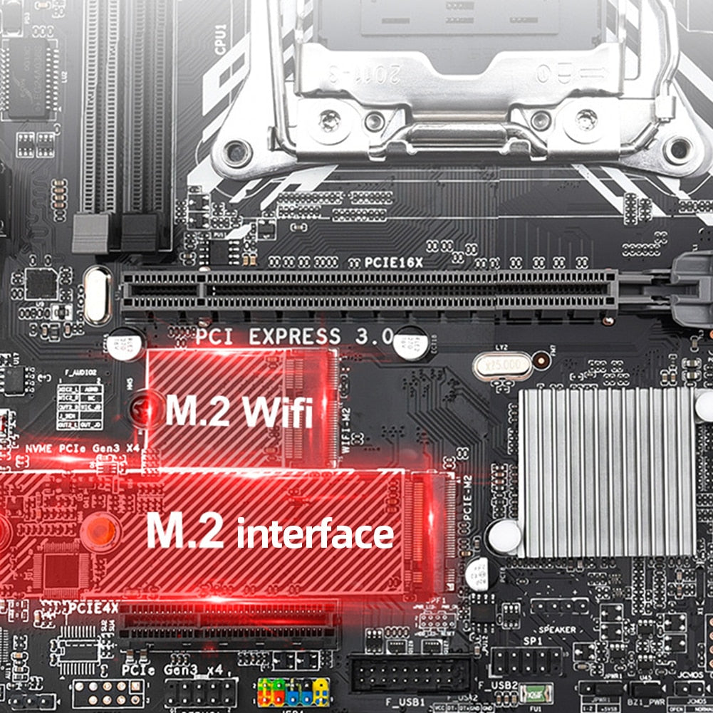 X99M-G Computer Motherboard Memory 128GB Desktop Computer MainBoard 5.1 Channel Support LGA2011-3 V3/V4 SATA2.0 3.0 PCI-E 16X/4X