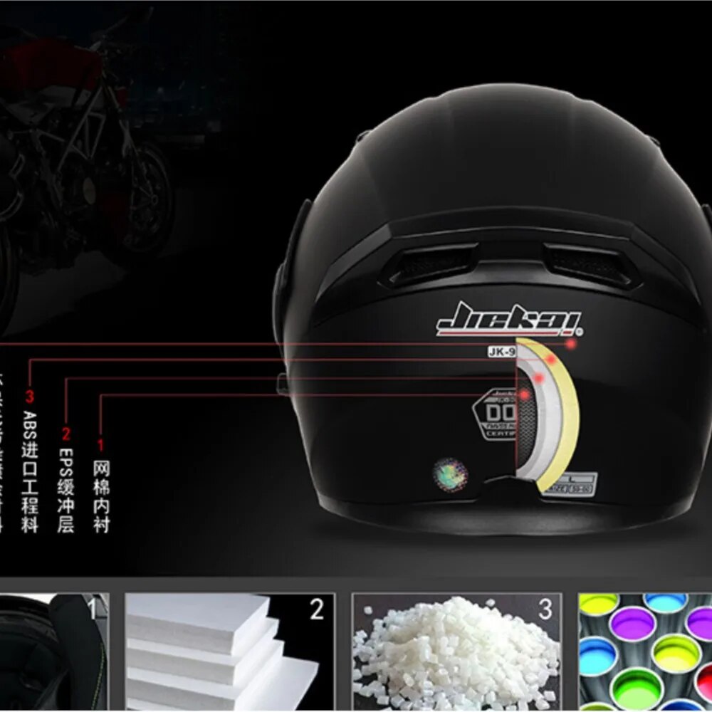 Motorcycle Helmet DOT Approved Moto Helmet Flip Up Modular Helmet Full Face Detachable Insert Liner Capacete De Moto Four Season