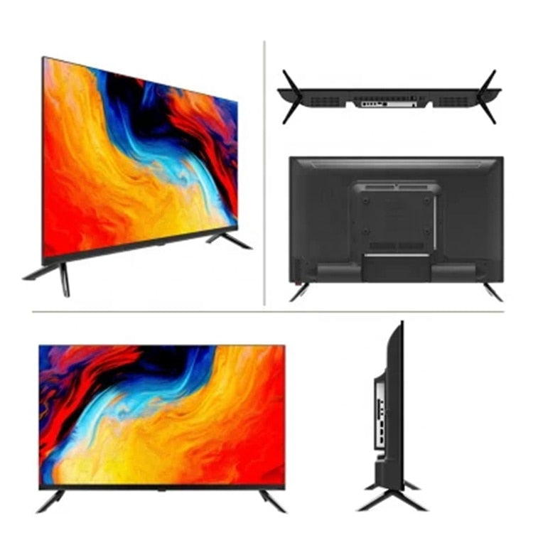 OEM 32 Inch Flat Screen Television 4k HD Smart Tv 32 43 50 55 Inch Tv LCD LED 32 Inch Frameless Televisions Smart Android Tv
