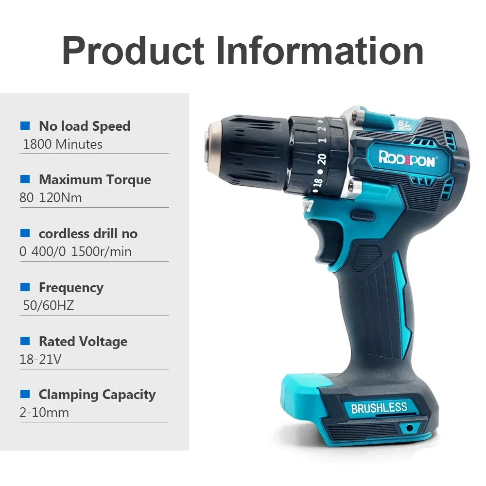 Electric Impact Wrench Brushless Cordless Electric Wrench 1/2 inch Compatible Makita 18V Battery Screwdriver Power Tool 2023 NEW