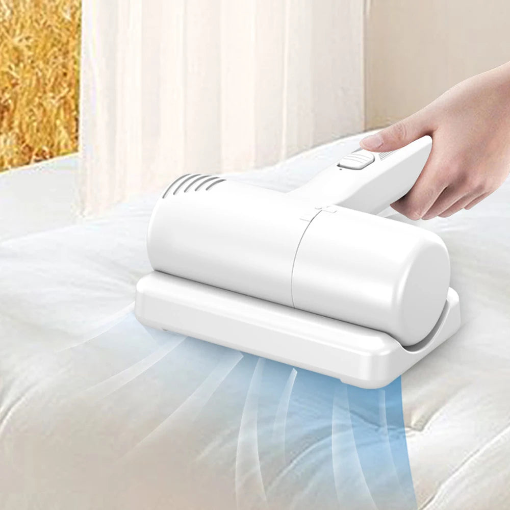 Powerful Handheld Bedding Wireless Mite Vacuum Cleaner for Sofa Mattresses Bed Car Home Portable Mite Remover Machine UV-C Light