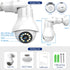 EVKVO 4MP E27 Bulb WIFI Surveillance Camera Auto Tracking 360 Outdoor PTZ IP Camera CCTV 30M Night Vision Video Security Canera