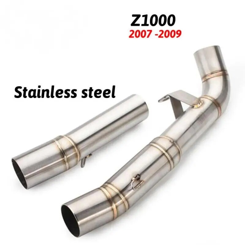 For Kawasaki Z1000 2007 2008 2009 Z1000 Z 1000 07 08 09 Escape Slip-on Motorcycle Exhaust Muffler Middle Link Pipe