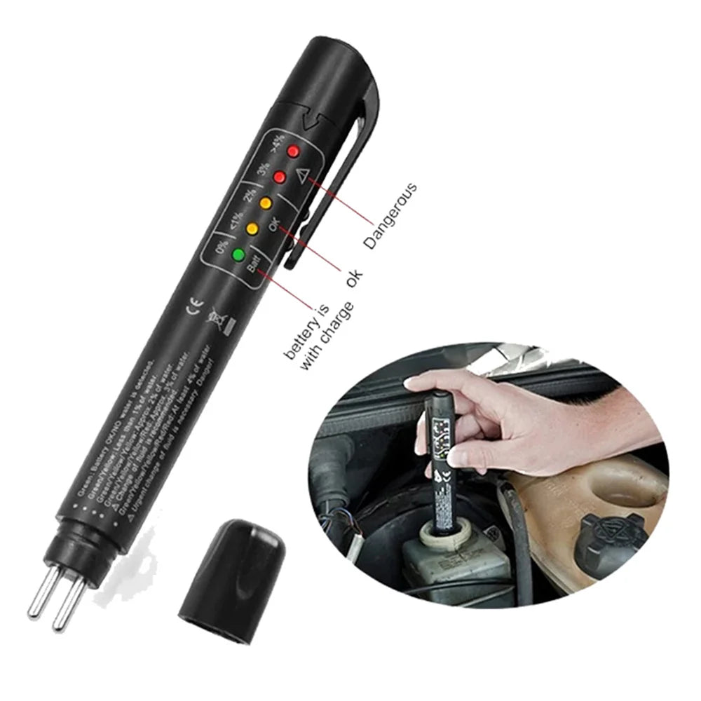 Automotive Mechanical Workshop Tools Inspection Tools Brake Fuid Oil Quality Testing Pen With Liquid LED Display Tester Tool