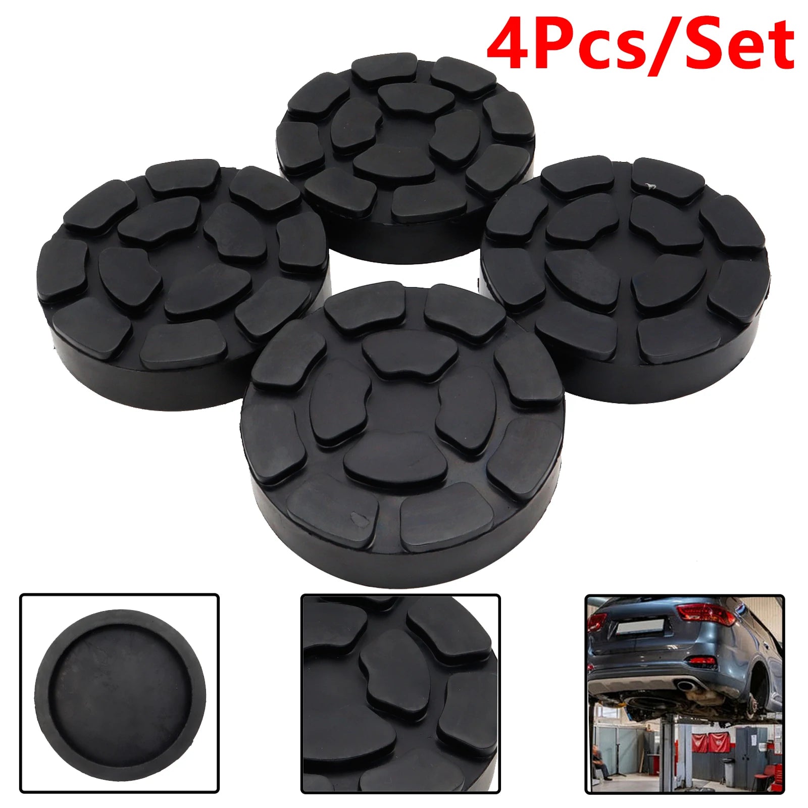 Universal Car Rubber Jack Pad Frame Protector Hydraulic Ramp Trolley Jack Adapter for Pinch Weld Side Lifting Disk Jacking Tool