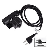 Military Headset Adapter U94 PTT  Icom / Kenwood / Midland / Motorola Talkabout / Mobile Phone Tactical Headset PTT Plug