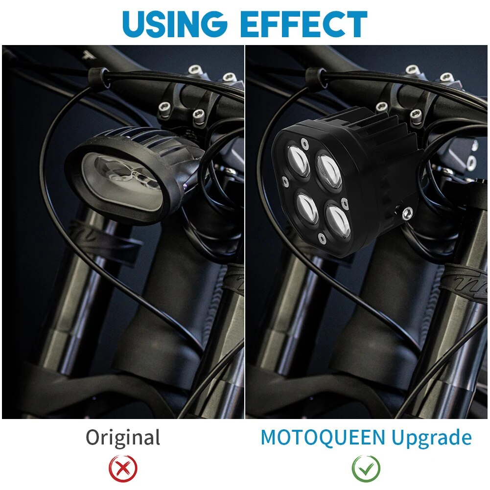 Upgrade For Talaria Sting MX4 R Sport White LED Light Bar Headlight Light Switch Front LED Headlight Aluminium ON/OFF Switch