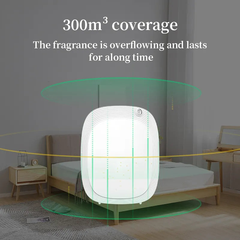 300m³ Aroma Diffuser Room Fragrance Smell Distributor Home Air Freshener Hotel Office Air Purifier Aromatic Oasi Battery Version
