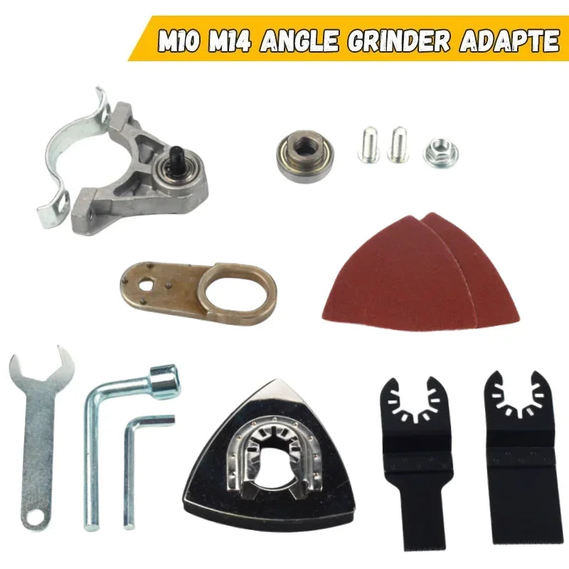 Angle Grinder Conversion Universal Head Adapter M10/14 Thread for 100 125 Type Angle Grinder Polisher Polishing Oscillating Tool