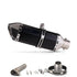 Tubo de escape da motocicleta 51mm com silenciador modificar motocross silenciador para Z400 250 R15 R3 sujeira pit bike scooter