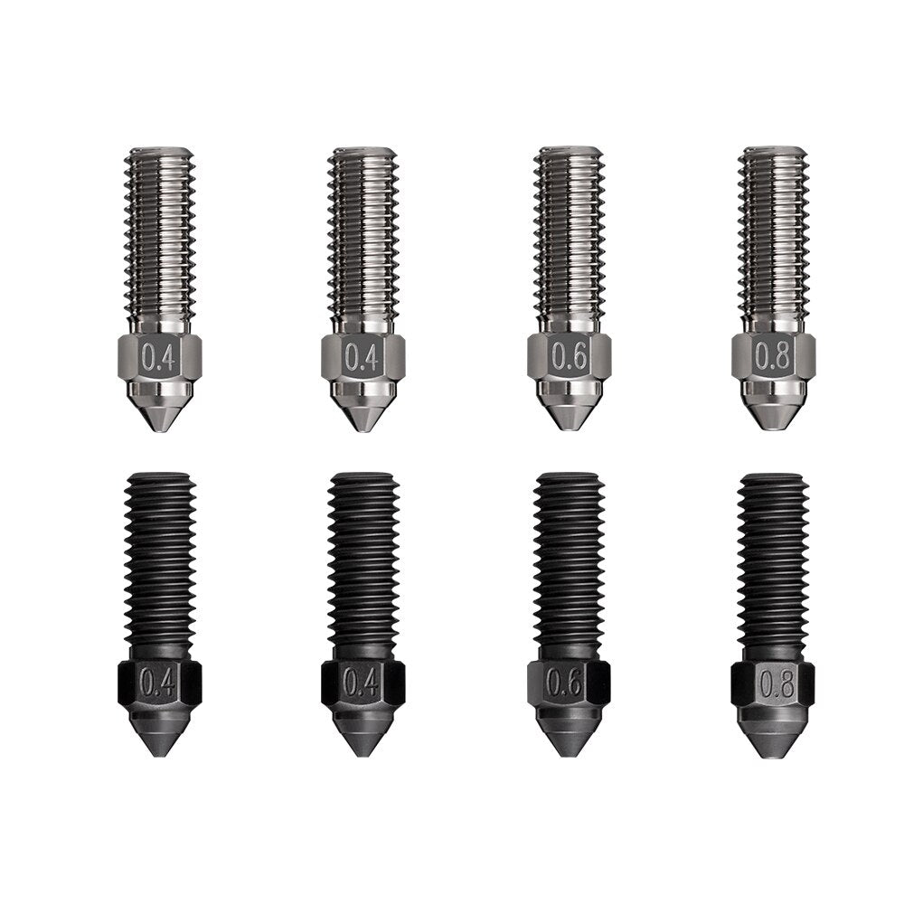 CREALITY New 8pcs K1 Nozzle Kit Copper Alloy and Hardened Steel Supporting High-speed Printing of 600mm/s  for K1_K1 Max_CR-M4