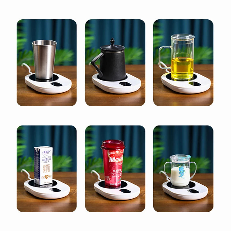 200W Coffee Mug Warmer Cup Heater 100°C Hot Tea Maker Warmer Coaster Electric Hot Plate 5 Gear Thermostatic Heating Pad  220V