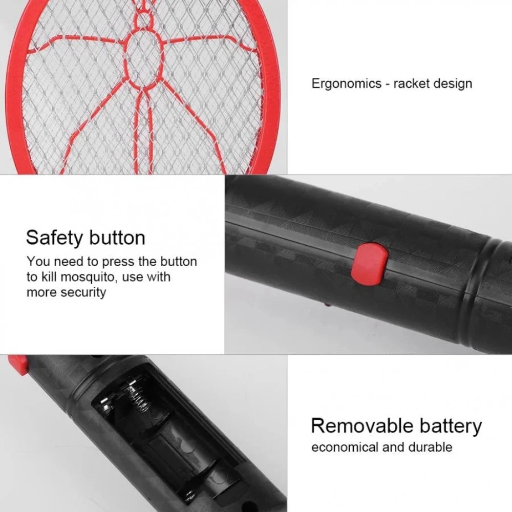 Mosquitos Killer Battery Power Insects Killer For Bedroom Swatter Racket Bug Insect Fly Fly Swatter Trap Cordless Portable