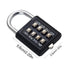 Combination Padlock For Locker | 8/10 Digits Small Locker Lock | Practical Gift Combination Security Padlock Outdoor Digital