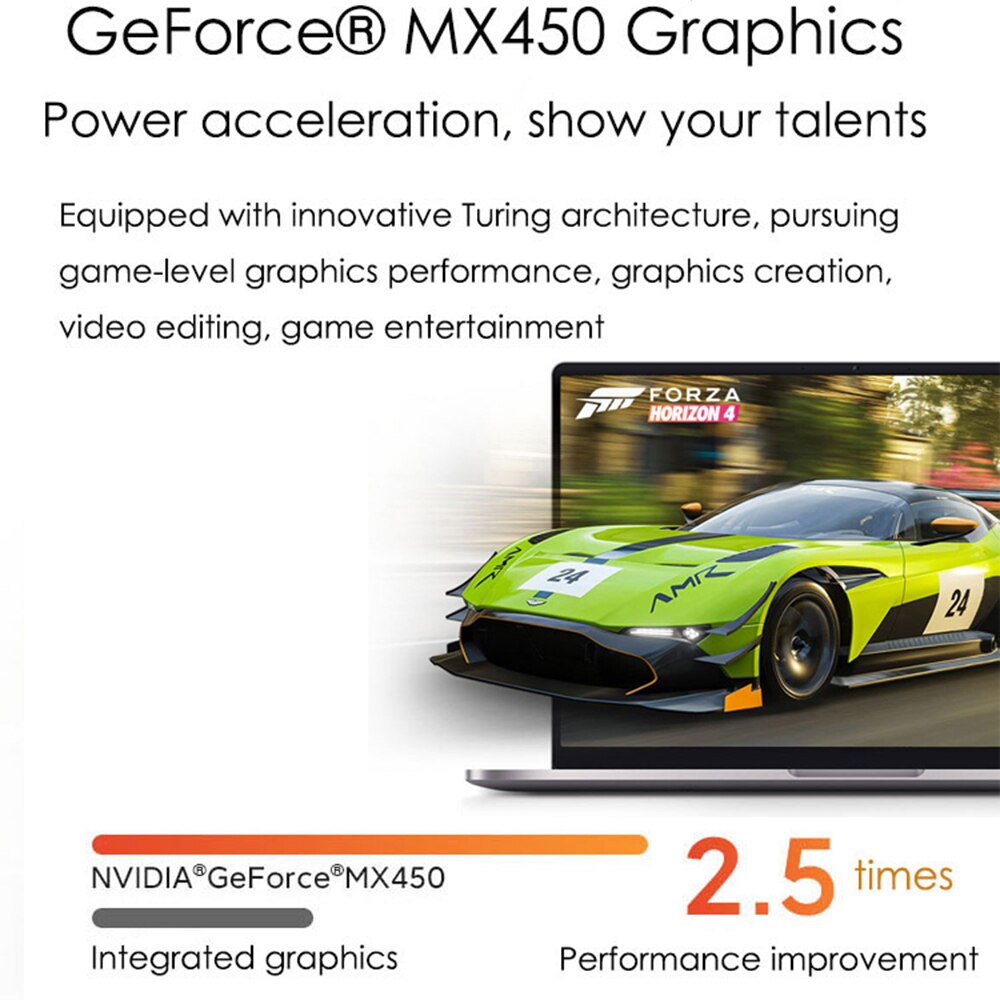 Gaming Laptops Discrete Graphics Card Geforce MX450 Windows 11 Notebooks 15.6" Intel I7-1185G7 36GB DDR4 2TB  Metal RJ45 5G WiFi