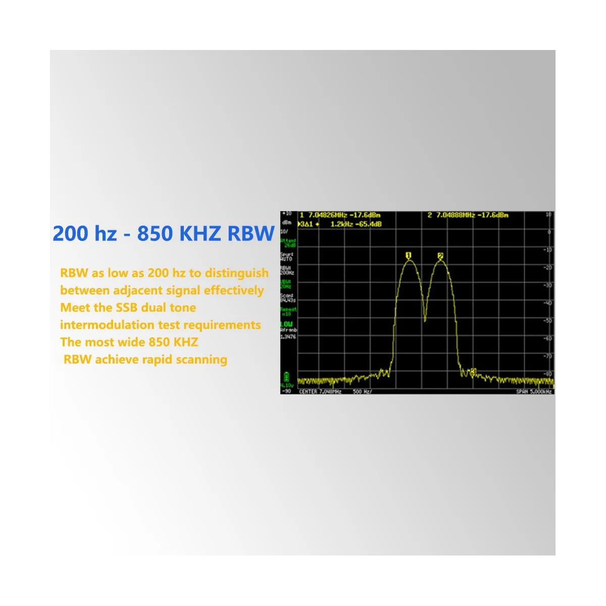 Handheld Spectrum Analyzer 100K-5.3GHz High Frequency Signal Generator for ULTRA Spectrum Analyzer