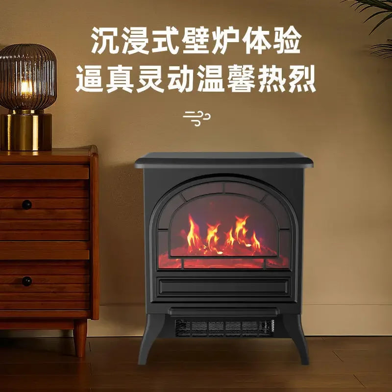 Yangzi European style fireplace heater 3D simulation flame heating stove heater fan household energy-saving living room