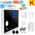 Wifi GSM Alarm System 433MHz Home Burglar Security Alarm Wireless Wired Detector RFID Touch Keyboard Temperature Humidity Alexa