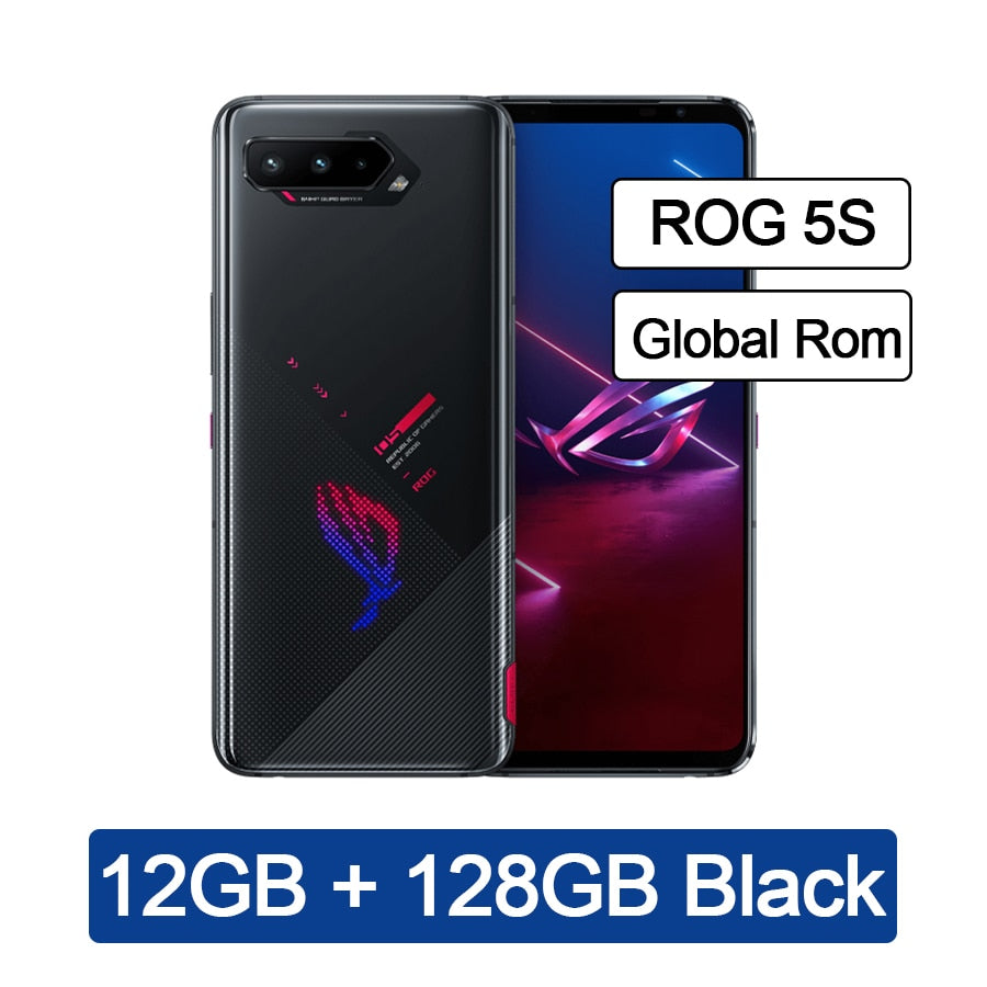 Original Asus ROG Phone 5S 5G Gaming Phone 6.78" 144Hz Display Snapdragon 888 Plus 6000mAh Fast Charging 65W ROG 5S Smartphone