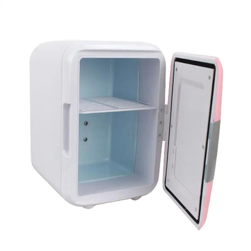 Portable Mini Fridge For Car Beverage Small Refrigerator For Drinks Snacks Dorm 12V Fridge For Vehicle Warmer Fridge For Travel