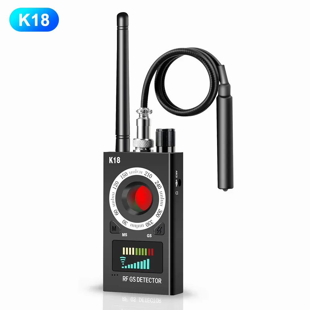 K18 Anti Candid Camera Detector Bug Gadgets Wiretapping Finder GPS Signal Lens RF Spy Tracker Detect Multi-function Anti Camera