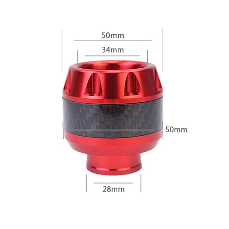 Universal Motorcycle Frame Slider Aluminum Alloy Front Fork Cup Falling Crush Protector Carbon Fiber for Motorbike Scooter