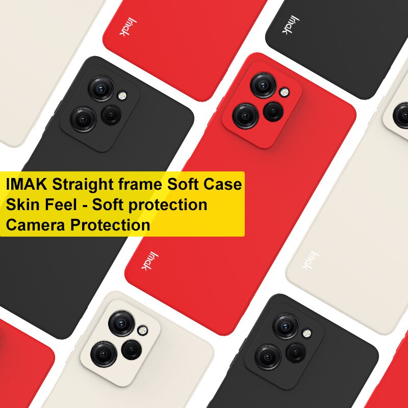 IMAK Slim Soft TPU Case For Xiaomi POCO X5 Pro Straight Frame Phone Cover Protection For Xiaomi POCO X5 Pro