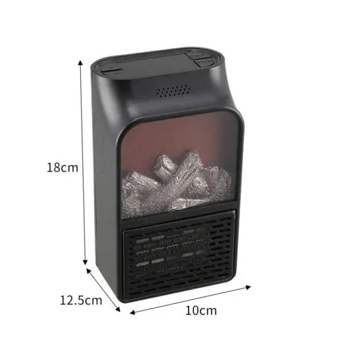 Wall 3D Flame Fireplace Heater Home Desktop Mini Electric Warmer Machine Winter Stove Radiator Hot Air Blower for Home Office