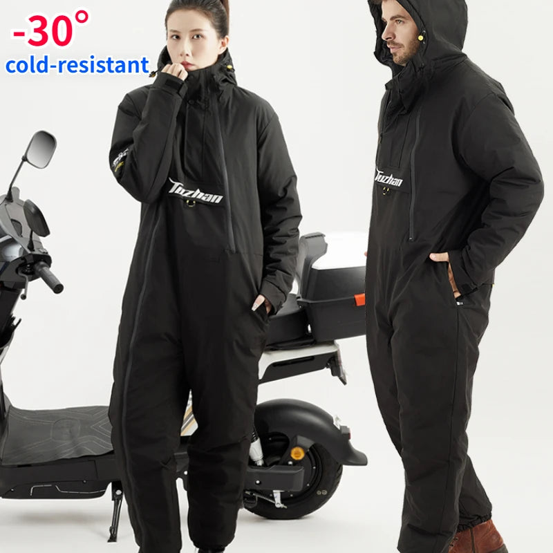 Electric vehicle wind shield winter cotton jacket thickened outdoor ski suit fishing suit motorcycle waterproof windbreaker