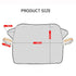 Magnetic Car Snow Shield Frost Prevention Frost Prevention Front Windshield Sunshade Thickened Snow Shield Car Coat 1PC