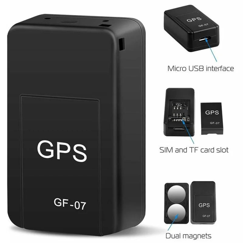 Mini GF-07 GPS Car Tracker Real Time Tracking Anti-lost Locator Strong Magnetic Mount SIM Message Positioner