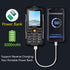 EAOR 2G Rugged Phone 3000mAh Power Bank Long Standby IP68 Water/Dust-proof Push-button Phones Torch Keypad Phones Feature Phones