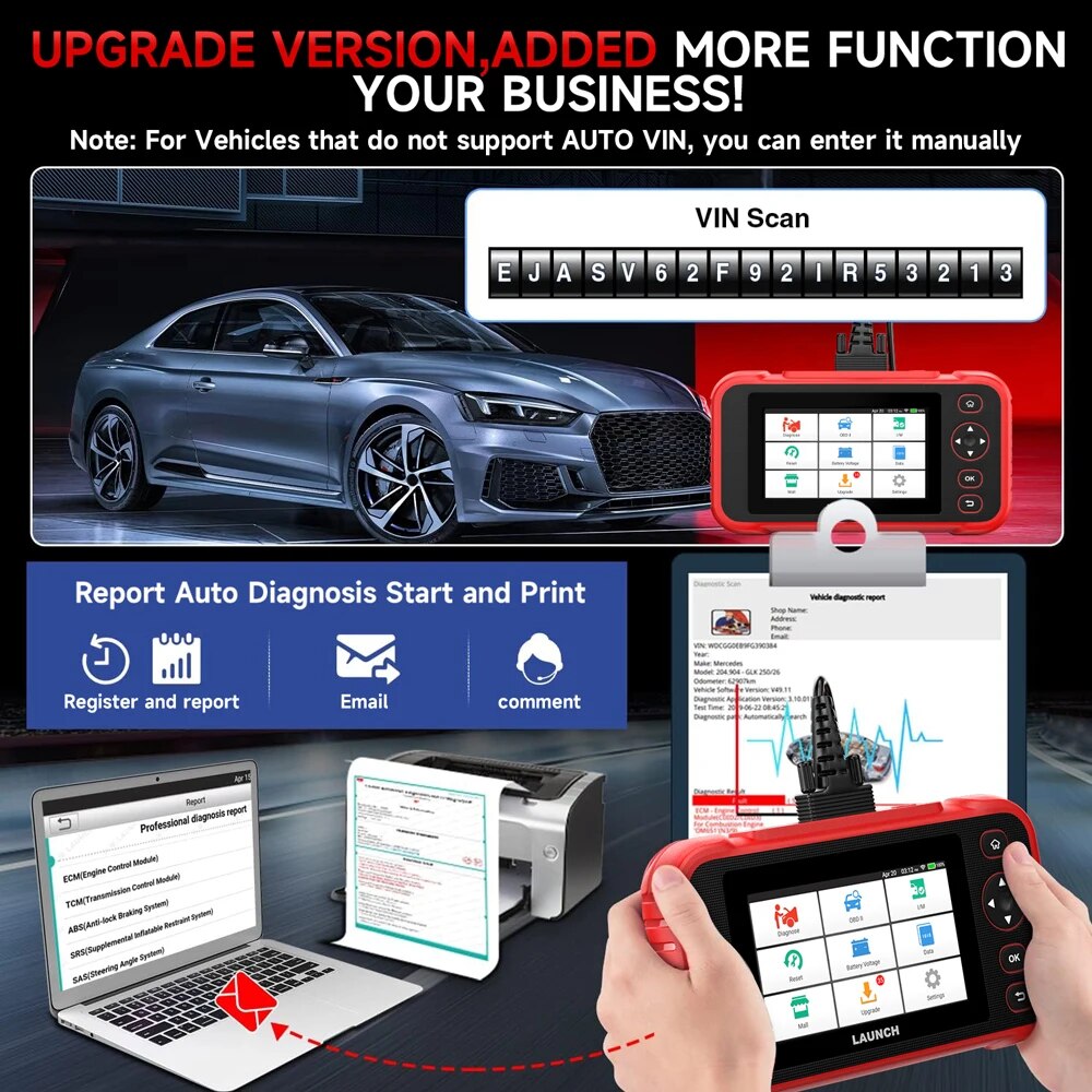 LAUNCH X431 CRP123i Obd2 Automotive Scanner 4 System Professional Code Reader Engine ABS SAS Airbag OBD 2 Car Diagnostic Tool