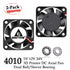 2Pcs Gdstime DC 24V 12V 5V 40mm x 40mm x 10mm 2-Pin Ball Bearing Computer PC Case Cooling Fan 4010