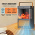 Electric Heater Fireplace Light 2000W Portable Heater Fan, w/Display Screen Remote Control,PTC Heating, 3-speed Adjustable,Home