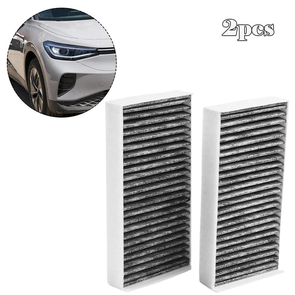 2Pcs Cabin Filter For ID4 ID.4X ID.4 Crozz 2020 2021 2022 2023 Car Air Conditioner Filter Car Accessories