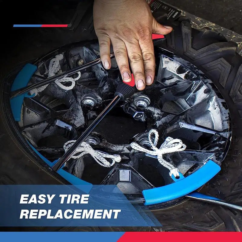 Tire Spoons For Car Tires Tire Maintenance Tool Set Mounting Lever Tool With Wheel Rim Protectors Tyre Change Set Auto Accessory