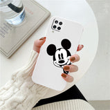 A12 4G Phone Case For Samsung Galaxy A12 M12 F12 4G Mickey Mouse Disney Soft Cover For Samsung A 12 4G F12 M12 4G Bumper Fundas