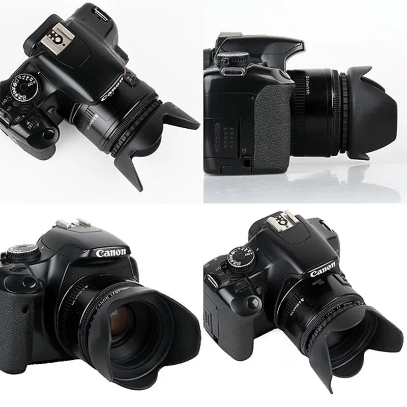 49mm 52mm 55mm 58mm 62mm 67mm 72mm 77mm 82mm Flower Lens Hood for Canon Nikon Camera Sony camera lens