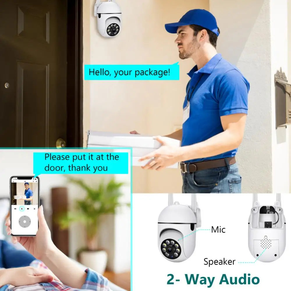 5MP Light Camera WiFi Indoor Outdor Video Surveillance Home Security Baby Monitor 360 Rotate Tracking Panoramic Camera Security