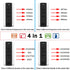 4 in 1 MultiFrequency Garage Door Remote Control 280MHz-868MHz Code Grabber Copy Clone Electric Gate Opener HandTransmitter