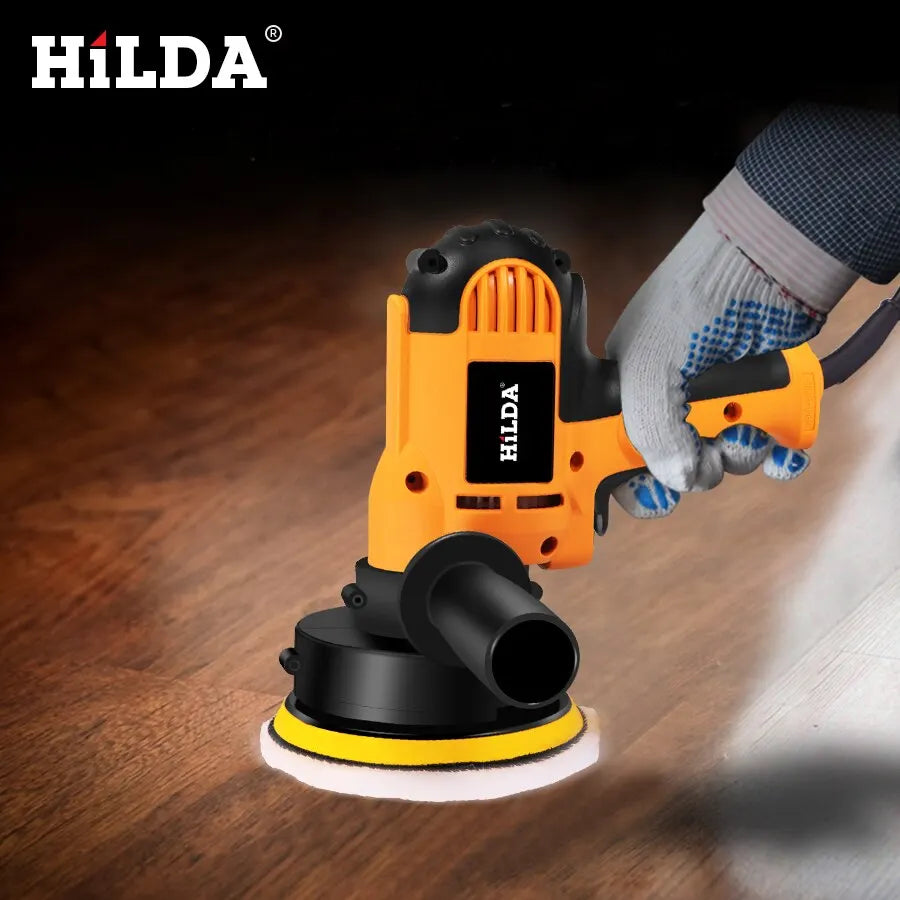 HILDA Electric Car Polisher Machine Auto Polishing Machine Adjustable Speed Sanding Waxing Tools Car Accessories Powewr Tools