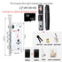 Fully Automatic WIFI APP 3D Face Recognition Smart Lock Fingerprint Biometric Card Key Digital Lock Home Smart Lock