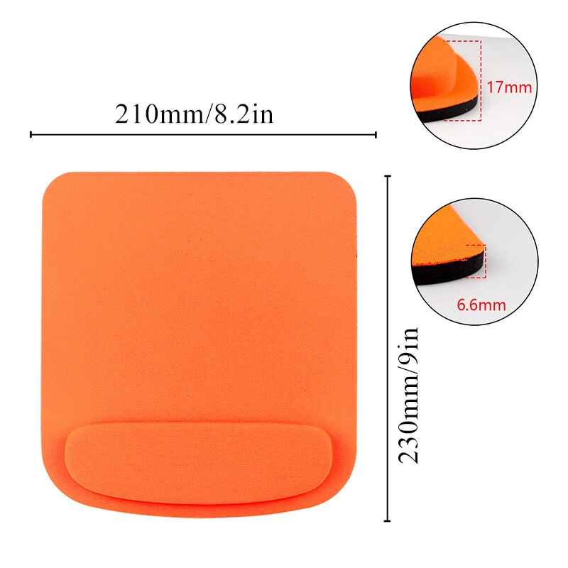 PU Leather Mouse Pad Anti-slip Office Accessories School Supplies Mouse Mat Solid Color Simple Waterproof Desk Set