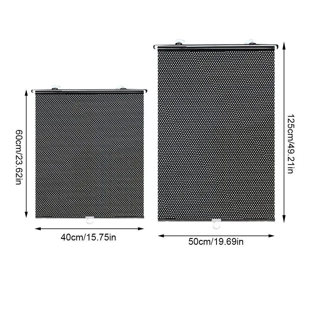 50*125cm Retractable Car Auto Side Window Sun Shade Mesh Solar Windshield Front Curtain Cover Windshield Protect Sun R6I7