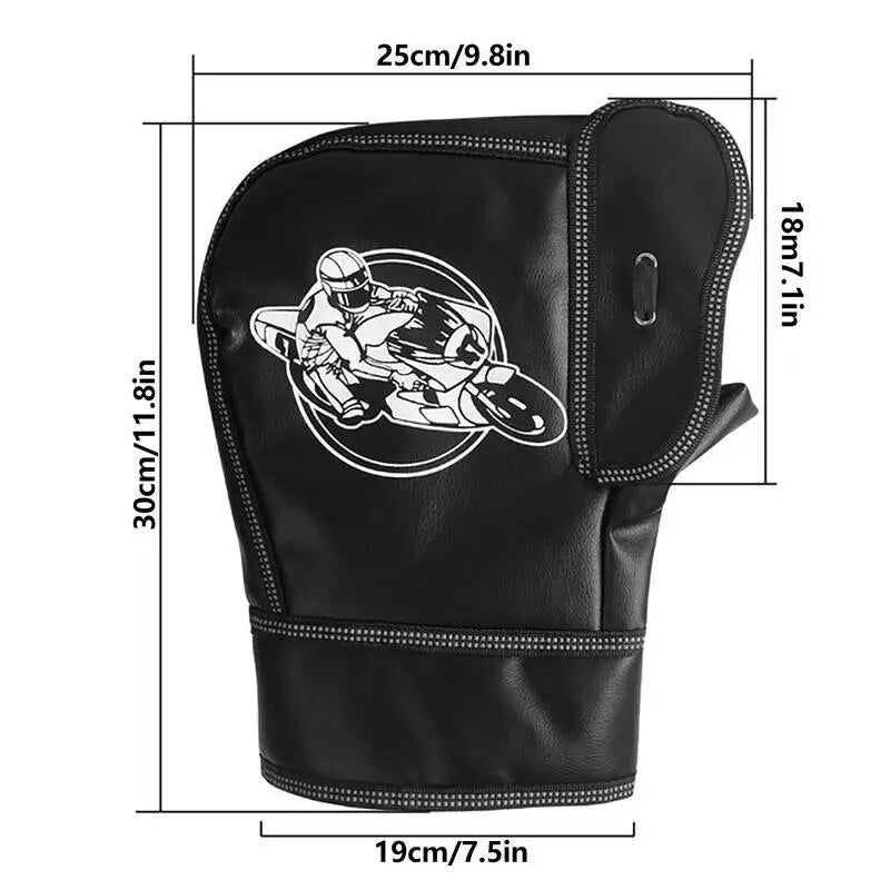 Snowmobile Handlebar Muffs Waterproof Motorcycle Gloves Windproof Cycling Gloves Cold Weather Biking Gloves Bicycle Handlebar