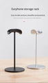 Universal Headphones Stand Detachable Earphone Holder Desktop Durable Over Ear Headset Display Shelf Bracket with Anti-slip Base