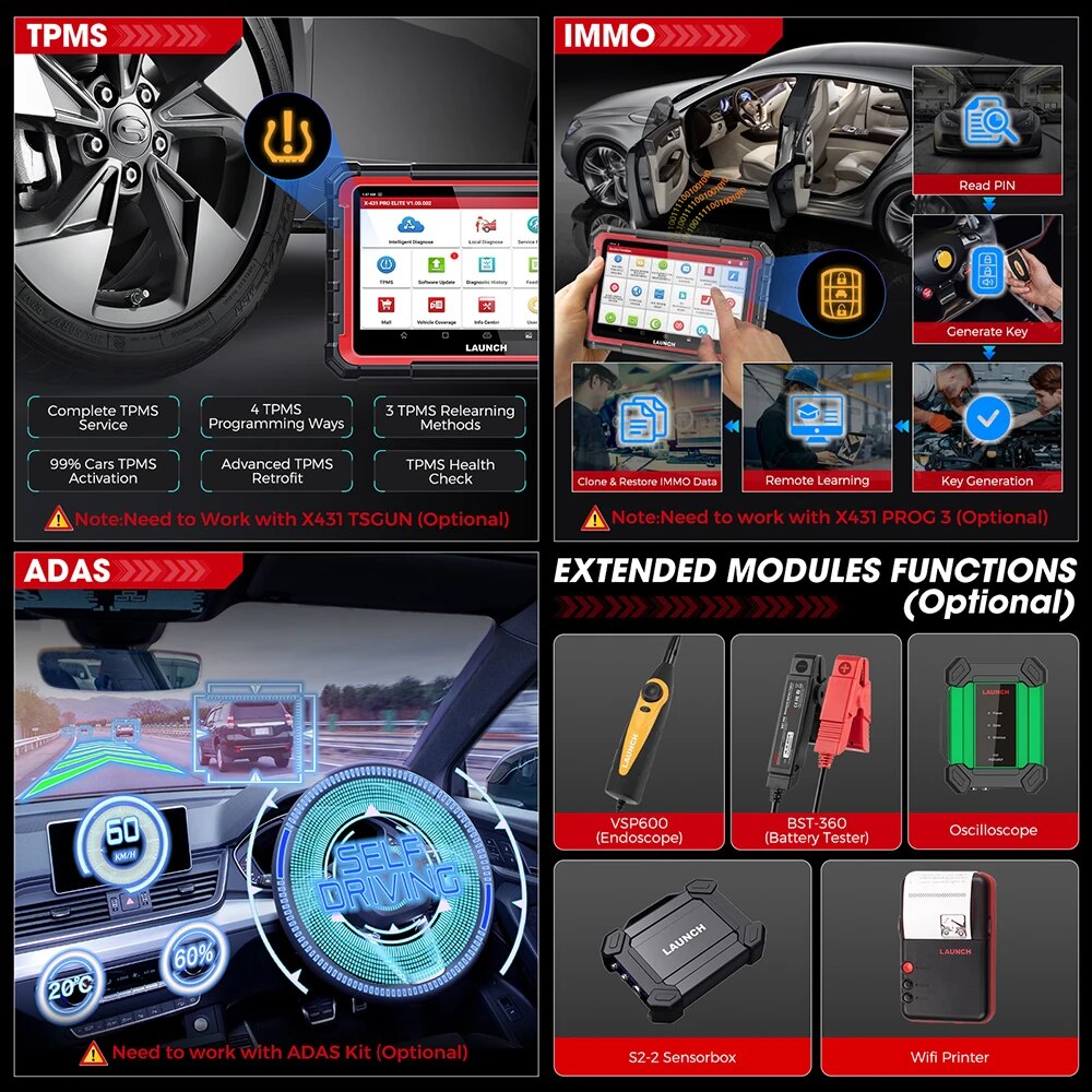 2023 New LAUNCH X431 PRO ELITE All System Diagnostic Tools CANFD DOIP Protocol Ecu Coding  31+ Reset Active Test OBD2 Scanner